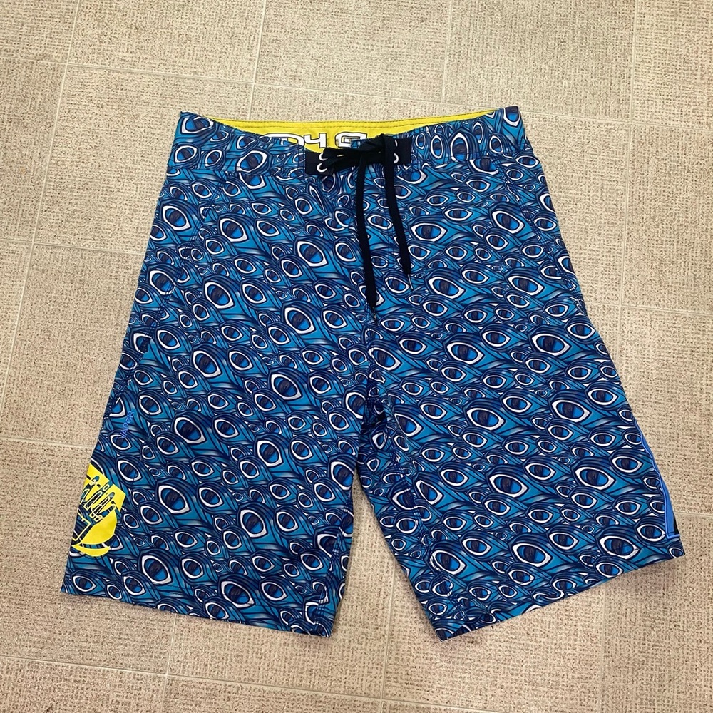 Men’s Body Glove Swimsuit Peacock Print Size 32